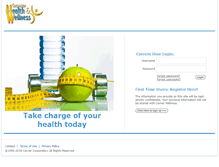 Tablet Screenshot of corporatehealthportal.com